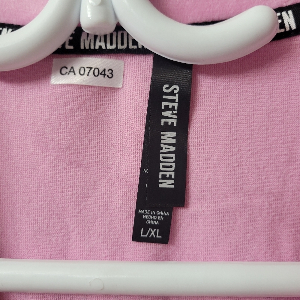 Steve Madden Pink Cozy Robe with Long Sleeves | Size: L/XL - Picture 7 of 7
